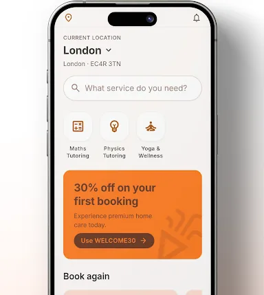 Browsing available services in the Pluto app